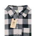 thumbnail image 4 of ADREAMLY Women Plaid Shirt Button Down Flannel Long Sleeve Tunic Tops Blouse, 4 of 6