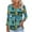 Multicolor, variant on Yuanlook Women's Casual Shirts,3/4 Length Sleeve Tunic Tops Business Work Tees Fashion Tops - Multicolor - S