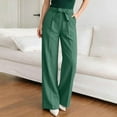 thumbnail image 6 of Qingpeng Womens Plus Size Wide Leg Pants High Waisted Elastic Palazzo Casual Pants Beach Trousers with Pockets, 6 of 7