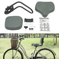 Miumaeov Tricycle Saddle Seat with Back Support Grey Backrest Saddle Bike Seat Bicycle