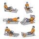 thumbnail image 4 of Yoga Foam Roller High-density EVA Muscle Roller Self Massage Tool for Gym Pilates Yoga Fitness 30cm / 45cm / 60cm, 4 of 5