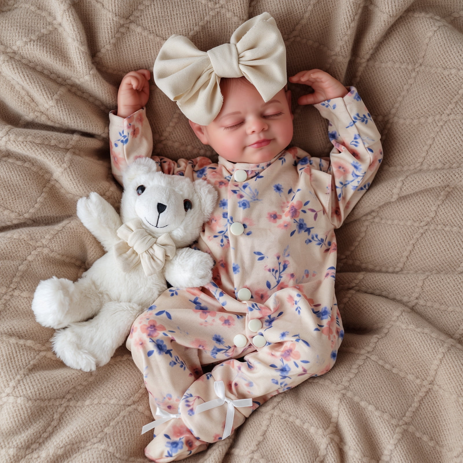 Reborn Baby Dolls 17 inch Soft Body Realistic Newborn Baby Dolls with Clothes Gift Box for Kids Age 3+