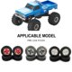 thumbnail image 5 of Vogacara RCGOFOLLOW-llantas para coche teledirigido, pieza de coche resistente al desgaste, llantas para 1/24 FMS FCX24 Crawler RC, pieza de Kits de construcción modelo Negro, 5 of 6