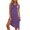Purple Z, variant on Umfun Women's Sleeveless A-Line Mini Dress with Drop Waist - Comfy Solid Color Short Summer Dress for Daily Casual Wear, Beach Days, and Easy Weekend Outings