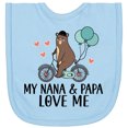 thumbnail image 2 of Inktastic My Nana Papa Love Me Grandchild Newborn Bib, 2 of 3
