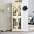 thumbnail image 2 of Glass Wine Cabinet with Sophisticated Lighting System - Showcase Wines in Style, 2 of 7