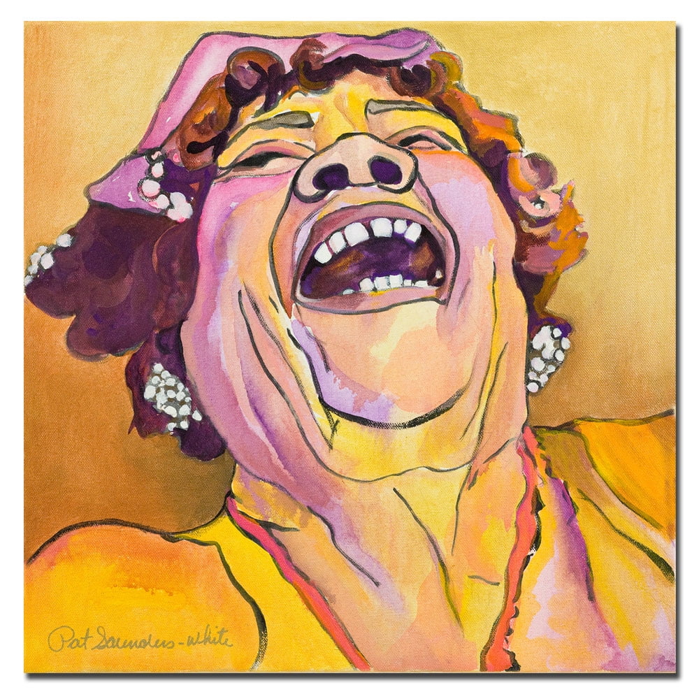 Trademark Art "Singing the Blues" Canvas Art by Pat Saunders-White