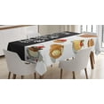 thumbnail image 1 of Ambesonne Saying Tablecloth Rectangular Table Cover, Eat Dessert First Patisserie, 60"x84", Multicolor, 1 of 3