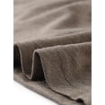 thumbnail image 5 of DARING DIVA Women's Cowl Neck Ruched Short Sleeve Tops with Button Decor XS Brown, 5 of 6