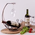 thumbnail image 3 of Creative Metal Wine Rack Hanging Wine Glass Holder Bar Stand Bracket Display, 3 of 7