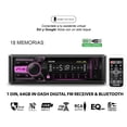 thumbnail image 2 of Autoestéreo Premium 1 din Desmontable Bluetooth / radio fm /usb MP3 Nano 090 Steelpro Push to Talk / 18 Memorias Radio / ECUALIZADOR / X-Bass para Subwoofer / 4 Salidas RCA / 2 Salidas RCA Sub, 2 of 8
