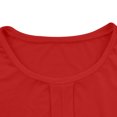 thumbnail image 4 of Miluxas Pleated Tank Tops for Women Crew Neck Sleeveless Dressy Casual Work Tank Top Summer Red XXL(XXL), 4 of 7