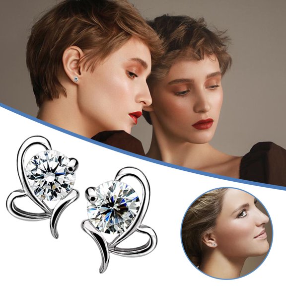 YYKihy For Mom Heart-shaped Are For Her Earrings Suitable A Birthstone Earrings
