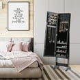 thumbnail image 2 of Costway Jewelry Mirrored Cabinet Armoire Organizer Storage Box w/ Stand Christmas Gift, 2 of 10