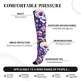thumbnail image 4 of Picia Skull colorful mushroom Printed Sports Compression Socks - 15-20mmHg Graduated Compression, High-Performance Soft and Breathable Socks for Men and Women, 4 of 5