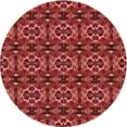 thumbnail image 1 of Ahgly Company Machine Washable Indoor Round Transitional Cranberry Red Area Rugs, 6' Round, 1 of 7