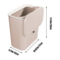 thumbnail image 3 of Bathroom Trash Can, Kitchen Trash Cans with Lids ,Small Garbage Can for Bedroom,Household Wall-mounted Trash Can Kitchen Kitchen Waste Large Plastic Storage Bucket Bathroom Trash Can with Lid, 3 of 6
