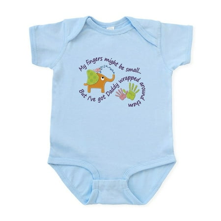 

CafePress - My Fingers Might Be Small But Ive Got D Body Suit - Baby Light Bodysuit Size Newborn - 24 Months