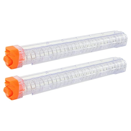 BOROLA 2Pcs Replacement Reload Clip 12-Round Refill Magazine Reload Clip Compatible for Nerf Rival Apollo XV-700 Rival Zeue XV-1200 (Clear)