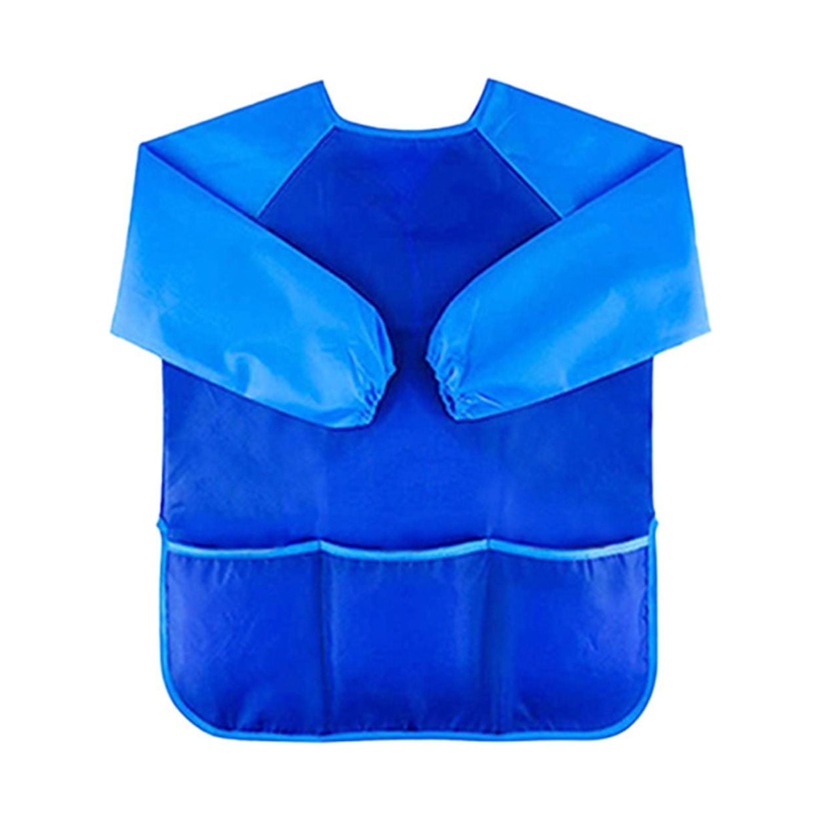 Plertrvy 17X18X1Cm Kids Art Smocks Toddler Smock Artist Painting Aprons Long Sleeve With 3 Pockets For Age 28 Years Gifts Art Painting Crafts Apron With Pockets Clearance (Blue@0318)