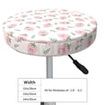 thumbnail image 2 of Uemuo Floral Strawberr Pattern Round Bar Stool Seat Covers Washable Stool Cushion Slipcover Elastic Bar Chair Covers-12 inch, 2 of 7