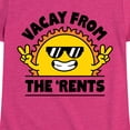 thumbnail image 3 of Instant Message - Vacay From The Rents - Toddler & Youth Girls Short Sleeve Graphic T-Shirt, 3 of 6