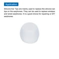 thumbnail image 5 of Uxcell Replacement Silicone Ear Tips Earbuds Bud Earbuds Tips Clear Small 24 Count, 5 of 5