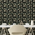 thumbnail image 2 of Ambesonne Boho Art Peel & Stick Wallpaper for Home, Space Sun and Moon Motif, 13"x72", Green Peach and Black, 2 of 5