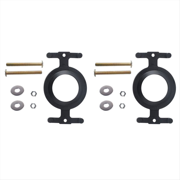 New Arrivals 2Pack 04-3817 Toilet Tank to Bowl Bolt Set,Gasket Set Kit Fit Most Flush Valve Opening Tanks