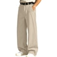 thumbnail image 7 of ShomPort Mens Casual Dress Pants Wide Leg Flat Front Relaxed Fitted Business Daily Work Trousers, 7 of 7