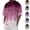 Hot Pink, variant on HAJWOH Men's Summer T Shirts Gradient Color Short Sleeve Crew Neck Soft Tee Shirts Beach Tops Casual Tees