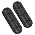 thumbnail image 6 of PBPBOX Back to School Rectangular Cable Organizer Clips Black 2Pcs 2.5*0.8In, 6 of 8