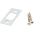 thumbnail image 4 of Stone Harbor Hardware Square Corner Deadbolt Strike Plate, 1-1/8" x 2-3/4", 2-1/8" Center-to-Center, Polished Chrome, 4 of 14