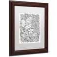 thumbnail image 2 of Trademark Fine Art "Enchanted Gardens 4" Canvas Art by KCDoodleArt White Matte, Wood Frame, 2 of 4