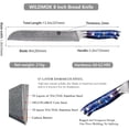 thumbnail image 2 of WILDMOK Serrated Bread Knife, 67-Layer Damascus Steel for Sturdiness and Razor-Sharp Cutting, Serrated Bread Knife, 2 of 7