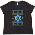 thumbnail image 3 of Inktastic Hanukkah Ugly Sweater Women's Plus Size T-Shirt, 3 of 5