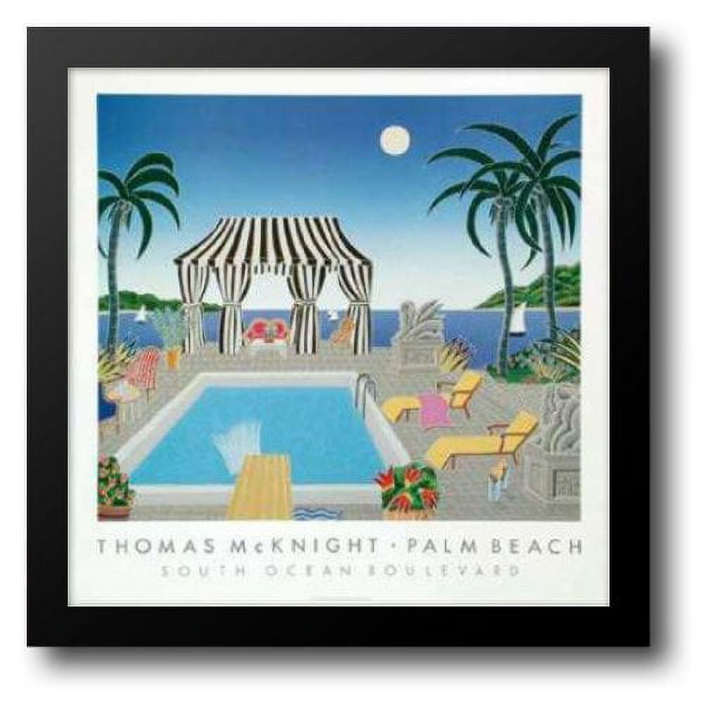 Palm Island, 25 x 40 inch Framed Art Print by McKnight