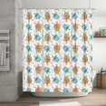 thumbnail image 5 of Rateoe Sea Turtle Shower Curtain - Fancy Bathroom Shower Curtain Sets - Waterproof Shower Curtain with Hooks with 12 Plastic Hooks 72x72 Inches, 5 of 5