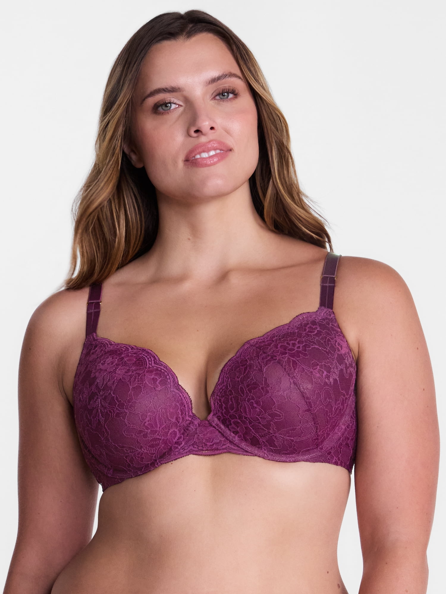 Joyspun Women's Lace Push Up Bra, Sizes 34A-40D