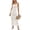 03-White, variant on Women's Swimsuit Cover Up Crochet Knit Maxi Dress Spaghetti Strap Summer Beach Casual Dress
