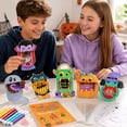 thumbnail image 4 of Halloween Folding Watercolor Art Kit for Student with 8 Coloring Pages, 2 Sticker Sheets, and 6 Watercolor Pens, for Travel Kids Activity, Halloween Party Favors for Student, and, 4 of 6