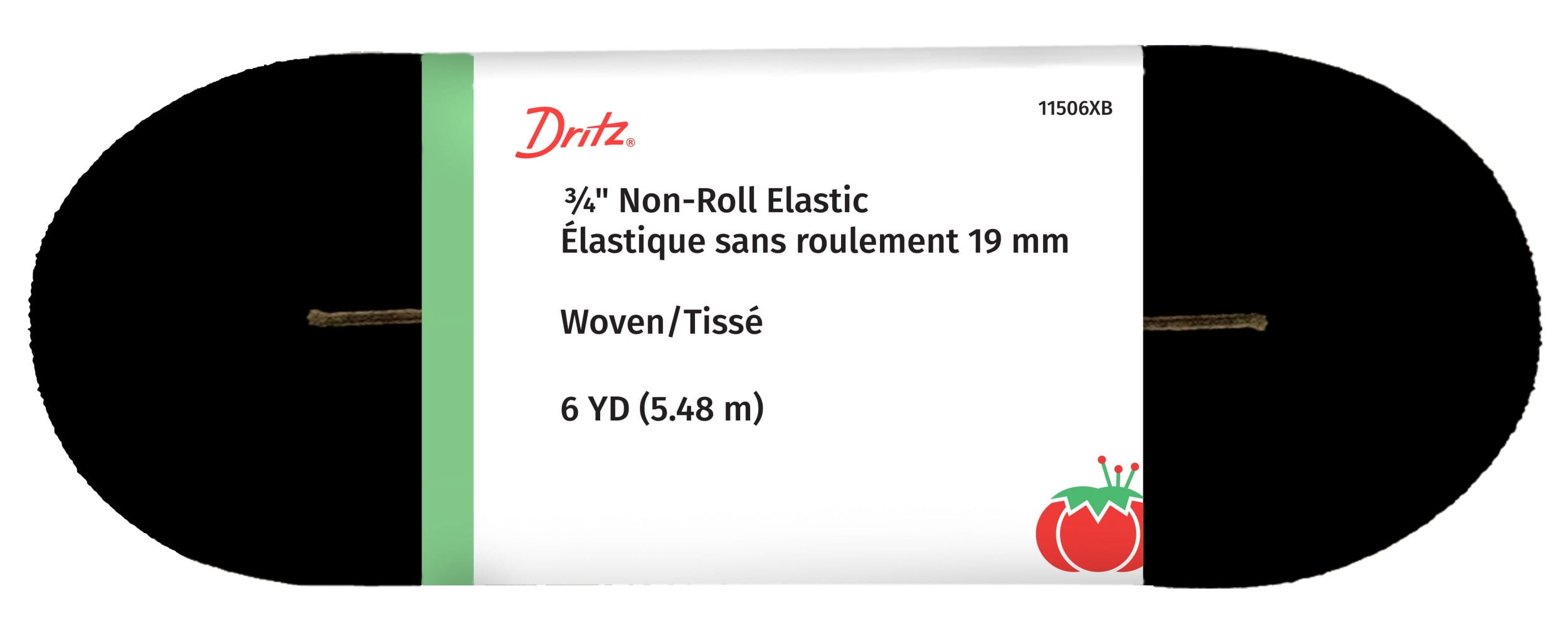 (3 pack) Dritz 3/4" Sewing & Crafting Non-Roll Elastic Value Pack Black 6 Yards