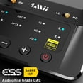 thumbnail image 4 of 1Mii B03Pro Transmisor Receptor Bluetooth 5.3 para TV Estéreo Hogar, Adaptador de Audio Inalámbrico HiFi con Audiophile DAC y AptX HD/Baja Latencia, Largo Alcance, Salidas/Entradas Ópticas RCA AUX 3.5, 4 of 5