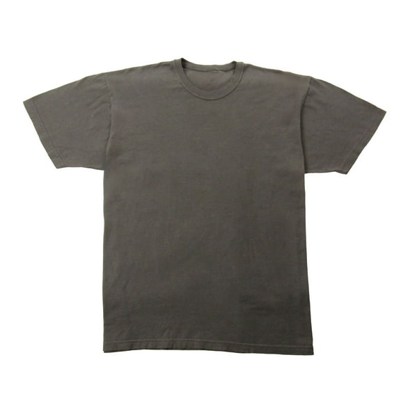 Vintage Wash Adult Pepper Black Crew Neck Short Sleeve T-shirt-Medium