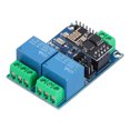 thumbnail image 2 of Módulo De Relé WiFi Dual, 5V Plástico 8-Bit MCU Chip ESP8266 Módulos De Relés Para La Empresa Para El Personal Para El Hogar ANGGREK HF1013, 2 of 8