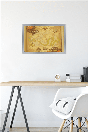 Marvel: Hero Lands - Realms Wall Poster, 14.725" x 22.375" Framed