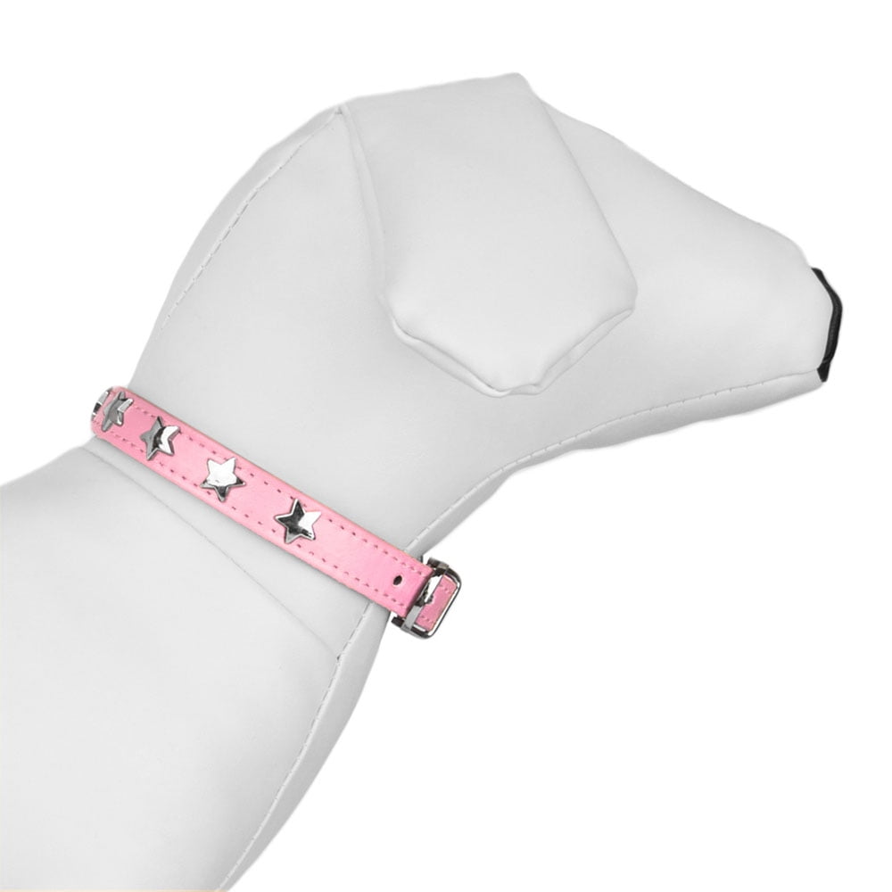 CUECUEPET Adjustable Dog Collar with Embellished Star Bling Charms [Multiple Sizes]