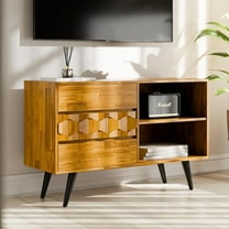 Georgina TV Stand 3 Drawers - Teak Brown