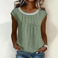 thumbnail image 2 of Saint Patricks Day Shirt Funny,Women's Tops Summer Women Shirts Dressy Lightweight Tops & Blouses Petite Women Short Sleeve Tops Work new arrivals, 2 of 8