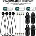 thumbnail image 2 of BH HOME 28-Piece Bungee Cord Set: 72"-18" Sizes, Mini, Ball Ties, Clips, 2 of 7